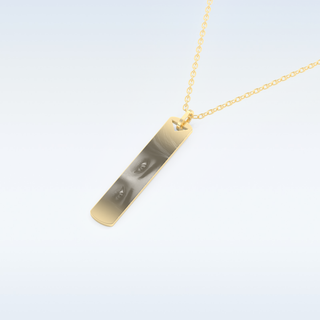 Name and Image Engraved Pendant in Solid Gold or Silver 10