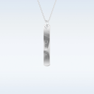 Name and Image Engraved Pendant in Solid Gold or Silver 2