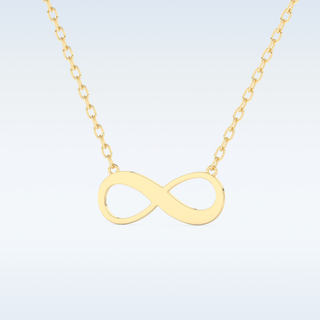 Name Engraved Infinity Pendant in Solid Gold or Silver 9