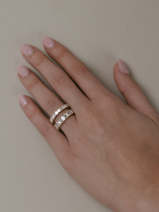 0.37 CT Round Full Eternity Lab Grown Diamond Wedding Band