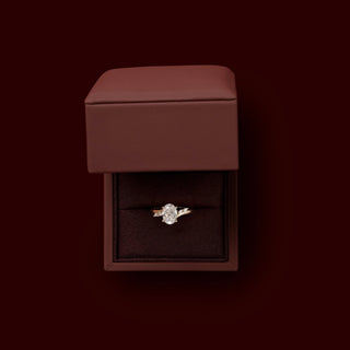 Oval Three Stone Lab Grown Diamond Engagement Ring
