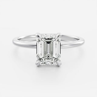 Oval Three Stone Lab Grown Diamond Engagement Ring