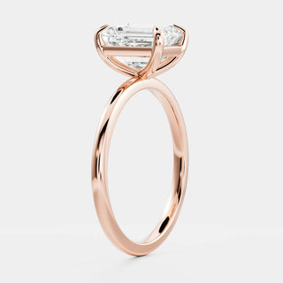 Oval Three Stone Lab Grown Diamond Engagement Ring
