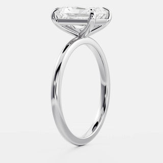 Oval Three Stone Lab Grown Diamond Engagement Ring