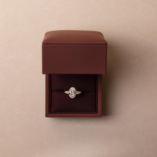 Oval Three Stone Lab Grown Diamond Engagement Ring