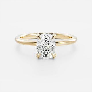 Oval Three Stone Lab Grown Diamond Engagement Ring