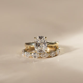 Oval Three Stone Lab Grown Diamond Engagement Ring