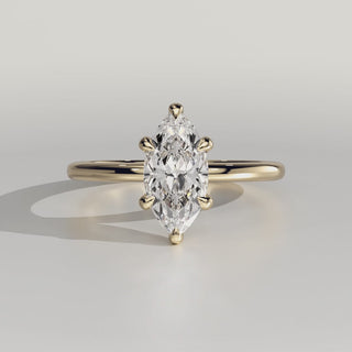 Marquise Solitaire Lab Grown Diamond Engagement Ring