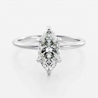 Marquise Solitaire Lab Grown Diamond Engagement Ring