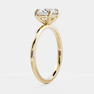 Oval Three Stone Lab Grown Diamond Engagement Ring