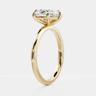Oval Three Stone Lab Grown Diamond Engagement Ring