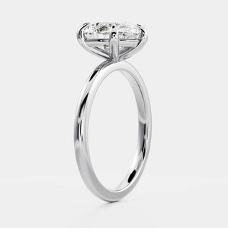 Oval Three Stone Lab Grown Diamond Engagement Ring