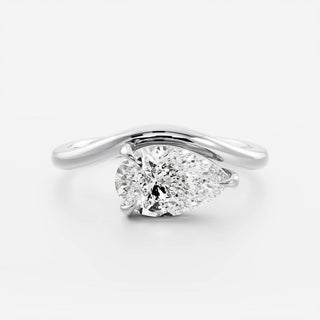Oval Three Stone Lab Grown Diamond Engagement Ring