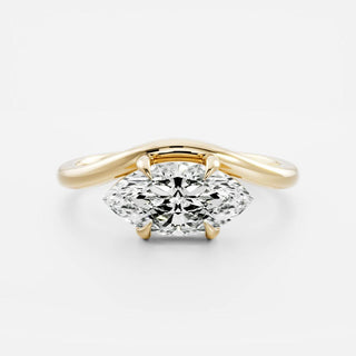 Oval Three Stone Lab Grown Diamond Engagement Ring