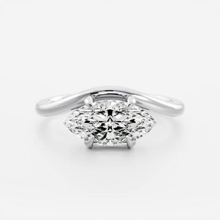 Oval Three Stone Lab Grown Diamond Engagement Ring