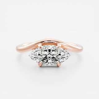 Oval Three Stone Lab Grown Diamond Engagement Ring