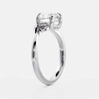 Oval Three Stone Lab Grown Diamond Engagement Ring