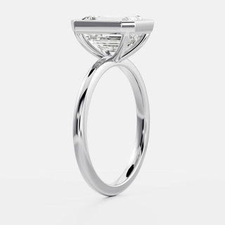 Oval Three Stone Lab Grown Diamond Engagement Ring