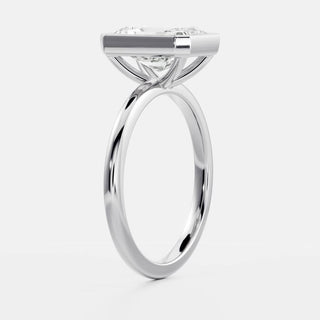 Oval Three Stone Lab Grown Diamond Engagement Ring