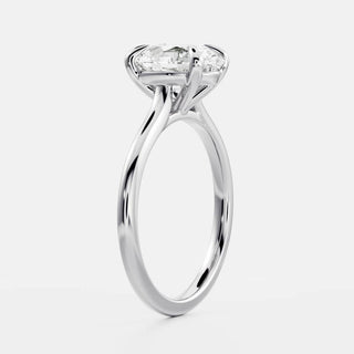 Oval Three Stone Lab Grown Diamond Engagement Ring