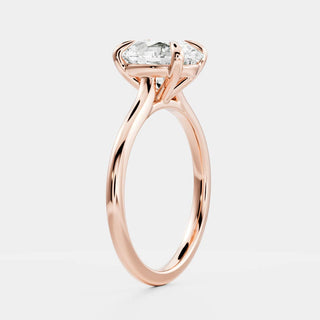 Oval Three Stone Lab Grown Diamond Engagement Ring