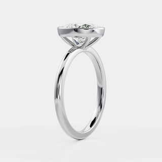 Oval Three Stone Lab Grown Diamond Engagement Ring