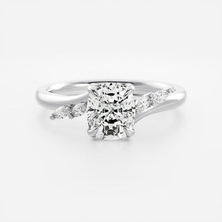Oval Three Stone Lab Grown Diamond Engagement Ring