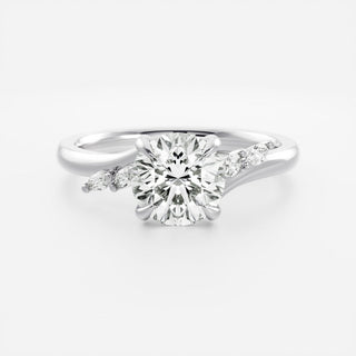 Oval Three Stone Lab Grown Diamond Engagement Ring