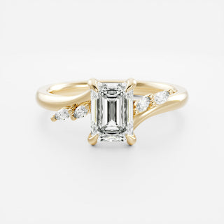 Oval Three Stone Lab Grown Diamond Engagement Ring