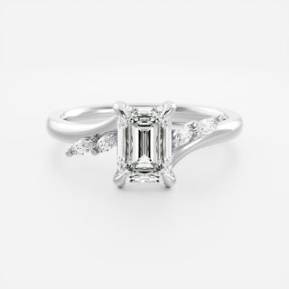 Oval Three Stone Lab Grown Diamond Engagement Ring
