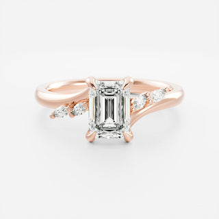 Oval Three Stone Lab Grown Diamond Engagement Ring