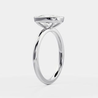 Oval Three Stone Lab Grown Diamond Engagement Ring