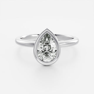 Oval Three Stone Lab Grown Diamond Engagement Ring