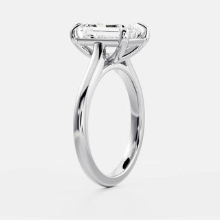 Oval Three Stone Lab Grown Diamond Engagement Ring