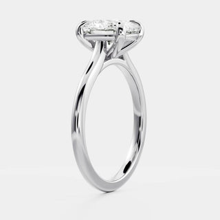 Oval Three Stone Lab Grown Diamond Engagement Ring