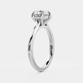 Oval Three Stone Lab Grown Diamond Engagement Ring