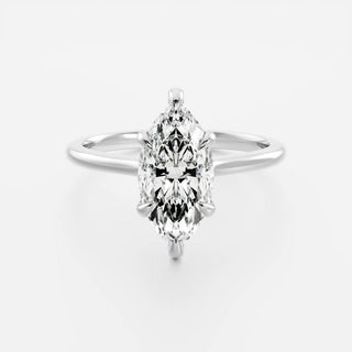Oval Three Stone Lab Grown Diamond Engagement Ring