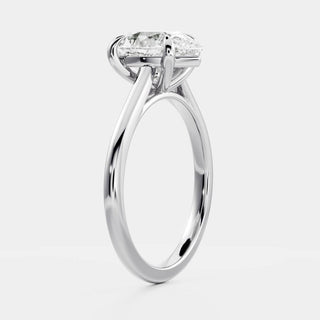 Oval Three Stone Lab Grown Diamond Engagement Ring