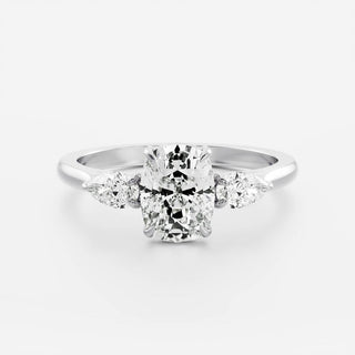 Oval Three Stone Lab Grown Diamond Engagement Ring