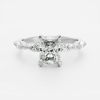 Oval Three Stone Lab Grown Diamond Engagement Ring