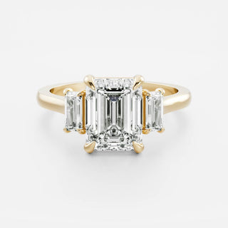 Oval Three Stone Lab Grown Diamond Engagement Ring