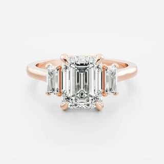 Oval Three Stone Lab Grown Diamond Engagement Ring