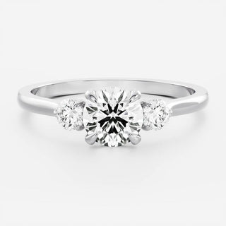 Oval Three Stone Lab Grown Diamond Engagement Ring