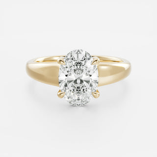Oval Three Stone Lab Grown Diamond Engagement Ring