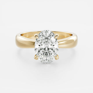 Oval Three Stone Lab Grown Diamond Engagement Ring