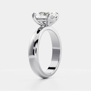 Oval Three Stone Lab Grown Diamond Engagement Ring
