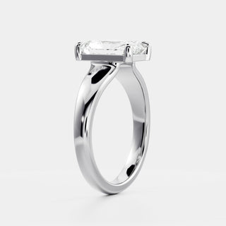 Oval Three Stone Lab Grown Diamond Engagement Ring