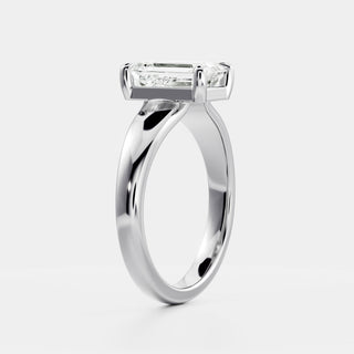 Oval Three Stone Lab Grown Diamond Engagement Ring