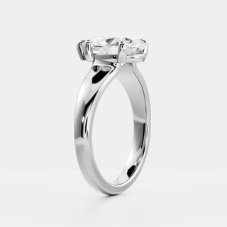 Oval Three Stone Lab Grown Diamond Engagement Ring