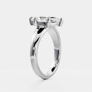 Oval Three Stone Lab Grown Diamond Engagement Ring
